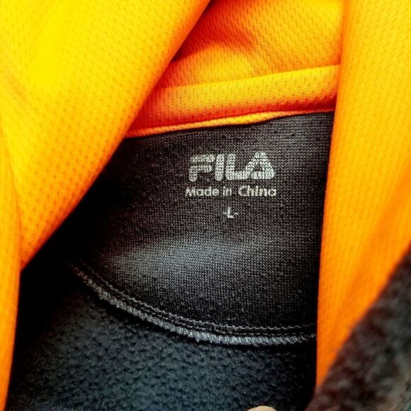Fila mens hoodie grey neon large - Picture 7 of 7